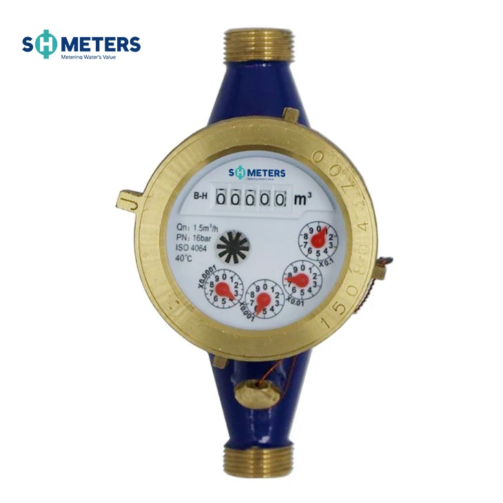 Cold Type Dry Dial Horizontal Multi Jet Water Meter Cold Type Dry Dial Horizontal Multi Jet Water Meter