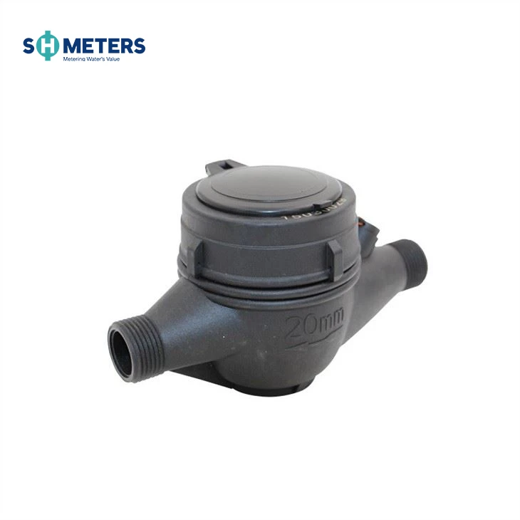 Pulse Water Meter With Reed Switch 1inch Multi Jet Plastic Water Meter