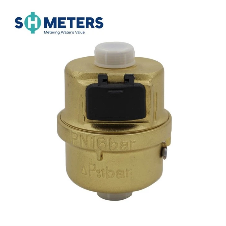Volumetric Cold Water Meter Class C R160 Brass Body Color Volumetric Cold Water Meter Class C R160 Brass Body Color
